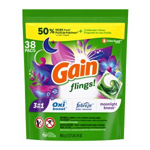 Gain laundry detergent pods 38-41ct